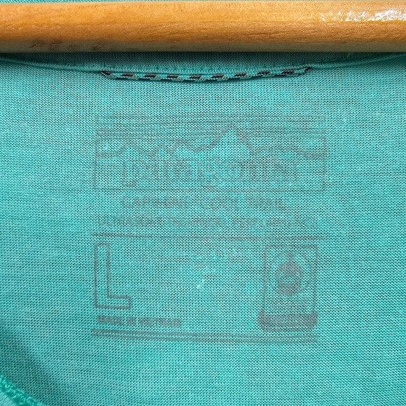 Patagonia Shirt Womens Large Green Capilene Cool Trail Short Sleeve Pullover - Picture 4 of 9
